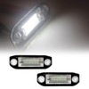 KACEPAR License Plate Lamp Tail Light Clear Lens, 18-LEDs License