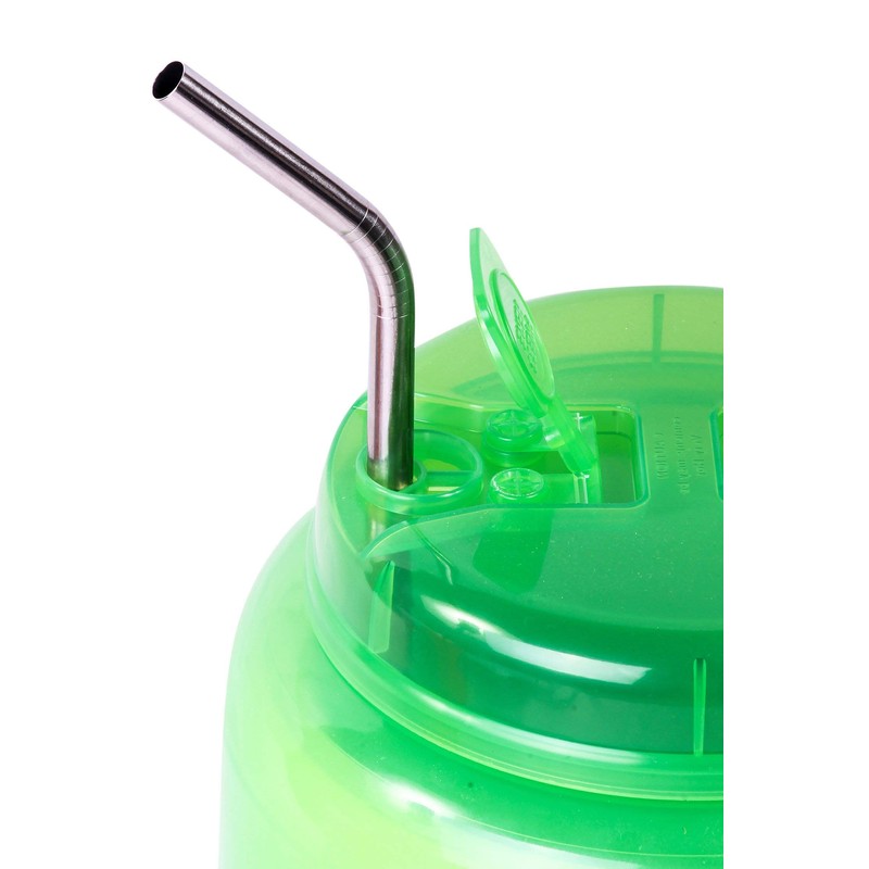 2 JUMBO 14" Stainless Steel Straws 100 oz HUGE SUPER