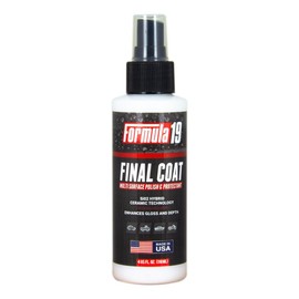 Formula 19 Ceramic Coating Final Coat - SiO2 Hybrid Ceramic Car Coating Spray (Single 4oz Bottle) - FM19-4  - Works On Cars, Trucks, Motorcycle, Boat, RV, Luggage, Marine