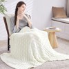Wellfeel Knitted Weighted Blanket for Adult, No Beads Heavy Blanket