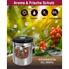 Pro@Home43® - Coffee Canister Airtight 500 g - Silver -
