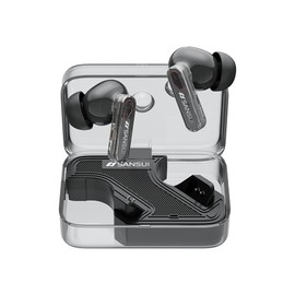 Sansui Wireless Earphones, Bluetooth Earphones, Bluetooth 5.4, Noise Canceling, Automatic Pairing, Multi-Point Connection, IPX4, Ultra Long Continuous Playback, Type-C Rapid Charging, AAC SBC Codec