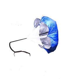 TopHomer Blue Running Chute Training Resistance Speed Parachute Wind Resistance Training Device to Improve Speed Endurance Strength
