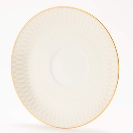 Narumi 52072-1946 Cup and Saucer, Ruffled Gold, 5.9 inches (15 cm), Made in Japan