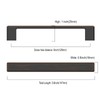 Asidrama 10 Pack 5 Inch(128mm) Oil Rubbed Bronze Kitchen Cabinet