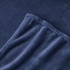 Aisbo Fleece Blanket Navy Blue Throw - Versatile Soft Warm