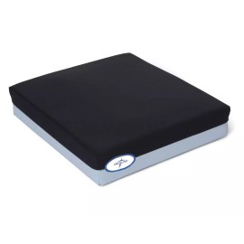 Medline Gel Foam Pressure Redistribution Cushion for Wheelchair, 16" x 16" x 3"