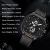 Mens Watch Analog Black Watches for Men Automatic Chronograph Wrist