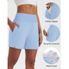 baleaf Women's Swim Shorts High Waisted Quick Dry 5'' Modest