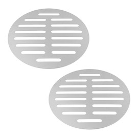 Round Drain Cover Grates Fit 5-inch Drain Stainless Steel Strainer -2pcs