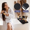Foldable Bathtub Caddy Tray, Bamboo Bath Tub Tray Table for