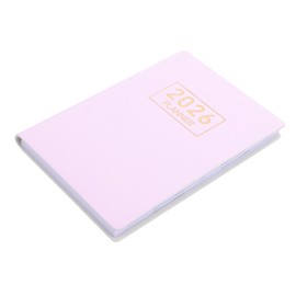 LALAFINA Mini Daily Planner with Luxurious PU Cover Sewn Binding Compact Pocket Calendar for Purse Thick White Paper Monthly Weekly Schedule Organizer