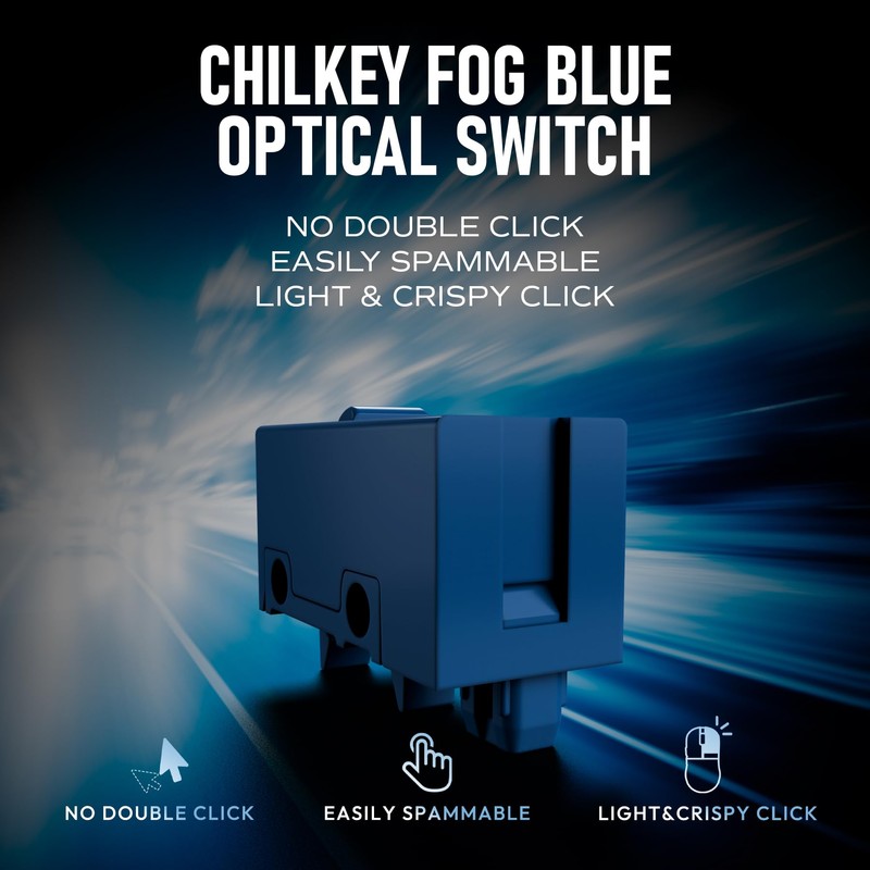OOCTPK Chilkey Glacier LW 8K M Wireless Gaming Mouse with