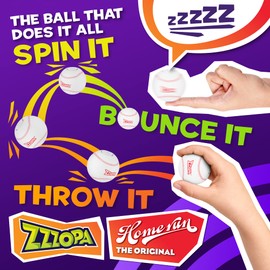 Original ZZZOPA Fidget Balls: Homerun Fidget Stress Ball from Fun Collection | Fidget Toys for Kids: Spin it, Bounce it, Throw it! | 1/20 Collectibles | 6 cm | Fidget Stress Ball Kids’ Toys by P.M.I.