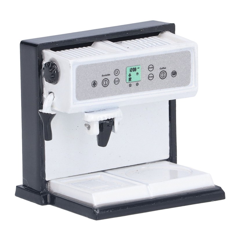 Coffee Maker Toys Alloy Simulation Furniture Mini Doll House Accessories