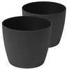 Tymar Flower Pot, Pack Of 2, Round Shape, Planter (2