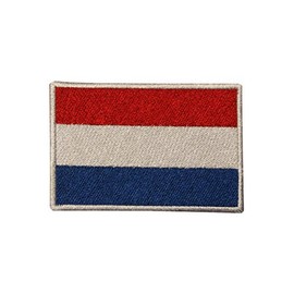 Netherlands Country Flag Logo Patch Embroidered Applique Netherlands Country Flag Patch Iron On Patch Sew On Patch Emblem