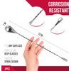 Stainless Steel Cocktail Mixing Spoons, Bar Spoons, Long Handle, Long