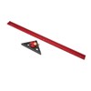 400mm Woodworking Hole Scribing Ruler Aluminum Alloy 360° Rotating Line