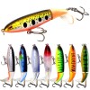 Unbranded 1X Whopper Plopper Topwater Floating Fishing Lures Rotating Tail