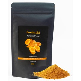 Kurkuma Pulver 200g von Gewürzlich - Premiumqualität, Fein Gemahlen | Perfekt für Goldene Milch, Tees & Asiatische Küche | Würzige Aromen für Suppen und Mehr | 100% Naturrein