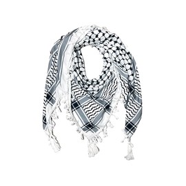 Hitopin Scarf Arab Wrap with Tassel Square Scarf Muslim Headscarf Head Neck Scarf Muslim Turban, Arabic Tassel Scarf, for Muslim Ramadan Islamic Decorations, for Men and Woman (49.2x49.2inches)