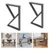 2PCS Metal Table Legs, 28" Height 18" Wide Creative Geometric