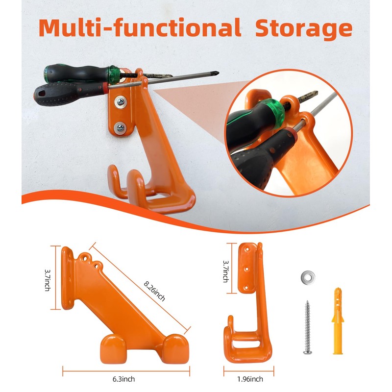 OSROENE Chainsaw Hanger, 1 Pack Chainsaw Wall Mount, Heavy Duty