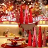 Anglechic 6 Pcs Christmas Mini Cone Trees Tree Glitter Table