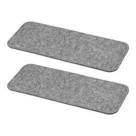 PATIKIL Felt Base Shaper 12x5 Inch, 2 Pcs Bag Bottom Shaper Pad Purse Liner Board Insert Oval for Handbags Tote Crossbody Bag Backpack, Grey