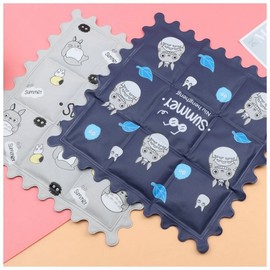 Summer Cartoon Ice Mat Cushion for Chairs, Cars, and Pets One Size/Black Unicorn 20ea