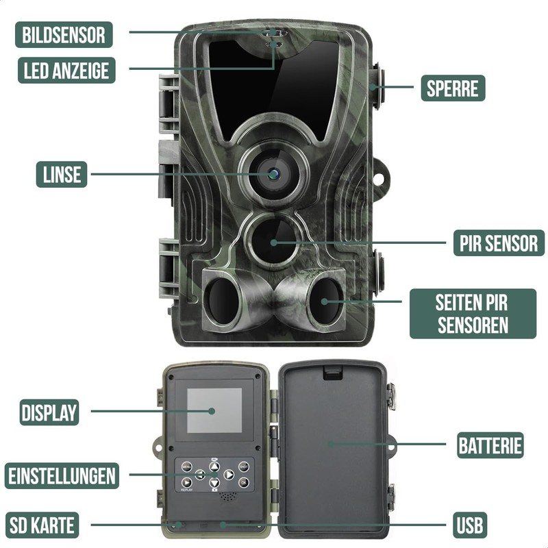 Strex Wildlife Camera with Night Vision - 120MP 4K Ultra