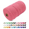 Uiopa Macrame Yarn Watermelon Pink, 3 mm x 200 m