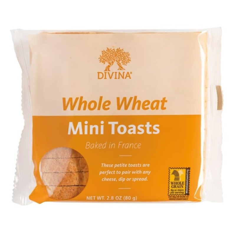 DIVINA Mini Toasts, 2.80 Oz. (Whole Wheat 6-Pack)