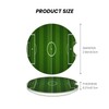 Green Soccer Field Football Car Coasters for Cup Holder, 2