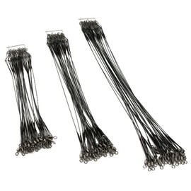 VOSO 15/23/30cm 26lb Lure Coated Trace Fish Wire Spinner Pike Sea Fishing Pack of 72# 4600110