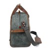 TSD Brand Stone Creek Waxed Canvas Weekender (Teal)