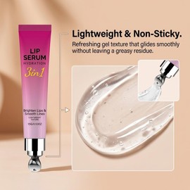 【Tratamiento Labial Ligero】Sérum Hidratante para Labios Secos, Bálsamo Labial para Mujeres y Hombres, Aclara y Suaviza Líneas de Expresión, Cuidado No Grasoso con Aceite de Jojoba y Extracto de Regaliz, Tamaño de Viaje 15g