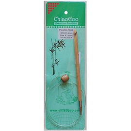ChiaoGoo 32-Inch Flexible Tunisian Hooks, K10.5/6.5mm (5132-K)