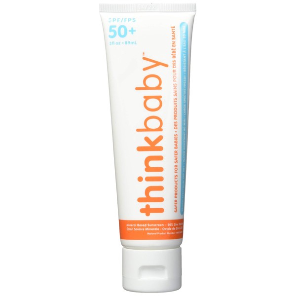 Think Bby Spf50+ Sunscree Size 3.0 O Think Baby Spf50+ Safe Natural Sunscreen 3.0 Oz2