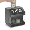 POCHAR Metal Tip Box - Tip Jar with Lock &