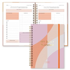 S&O Undated Planner with Meal, A5 Habit & Routine Tracker, Daily To Do List-Daily Planner Goal Agenda Abstract Notebook Organizer for 2023, Students, College, Work, ADHD, Fitness, Productivity