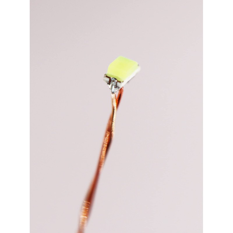 Chip LED0603 (1608) 0.16mm Wired, 20 Pairs for Diorama, Plastic