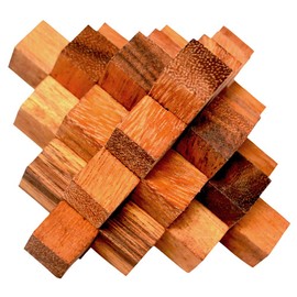 Crystal Cube 15, Japanese Crystal Cube with 15 Puzzle Pieces, Puzzle Wood Interlock Puzzle, Wooden Puzzle, Puzzle Game, Puzzle Box, Ladder Puzzle, Twist Crystal, Twister Cube, 3D Puzzle