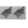 Coyote Full Color Vinyl Decal Sticker Mustang 5.0 USA Flag