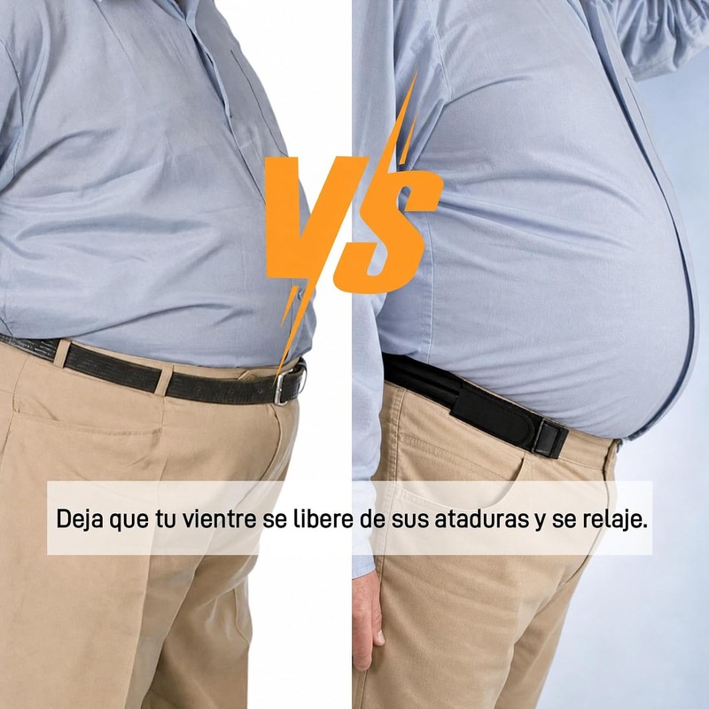 Cinturón sin hebilla unisex – Pack 2 piezas Marrón de