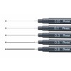 Pentel Pentel Pointliner S20P-5N, Fineliner, grau, wasserfest und lichtecht, 0.5