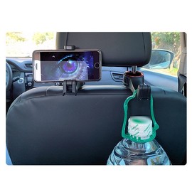 FI-CS3001 차량용 멀티 후크 스마트폰 가방 거치대 블루 FI-CS3001 Car Multi Hook Smartphone Bag Holder Blue