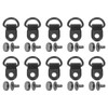 uxcell 20 Sets Shoelace Hook, Boot Lace Hooks D-Ring Eyelet