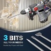 ZELCAN Chisel Set with SDS Max Shanks, 3pc Masonry Concrete